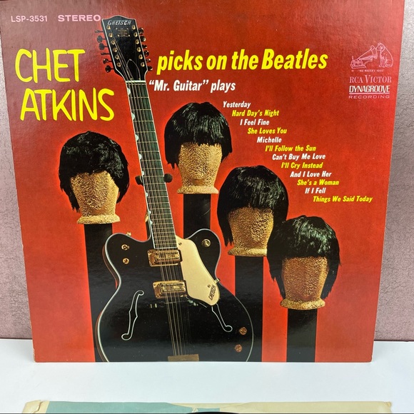 Chet Atkins Picks On The Beatles Vinyl Music Record - Picture 2 of 7